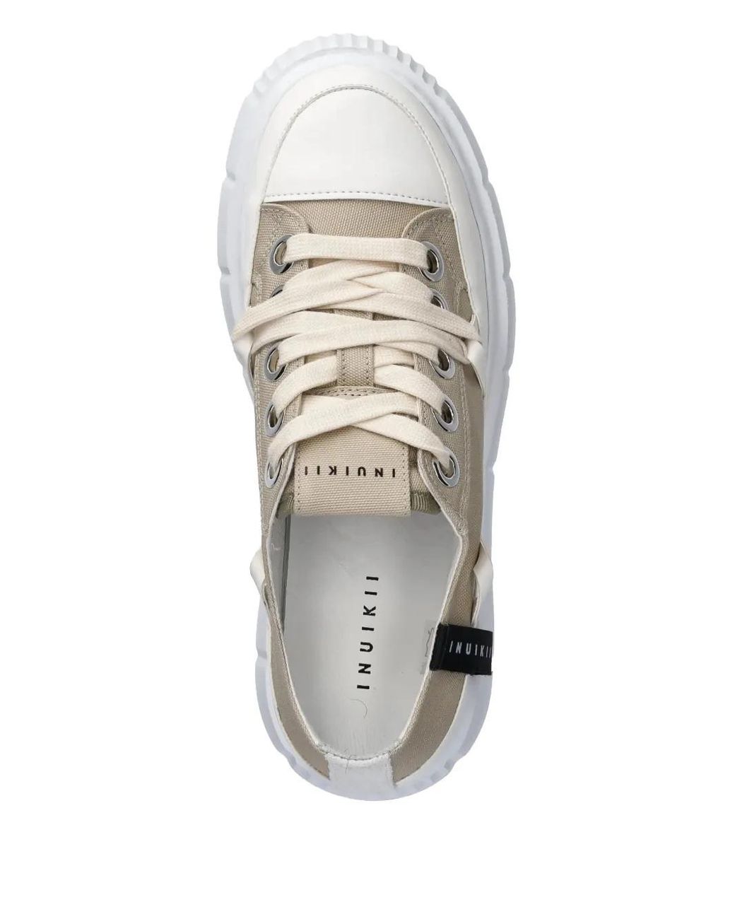 Inuikii White Matilda Canvas Low Sneakers