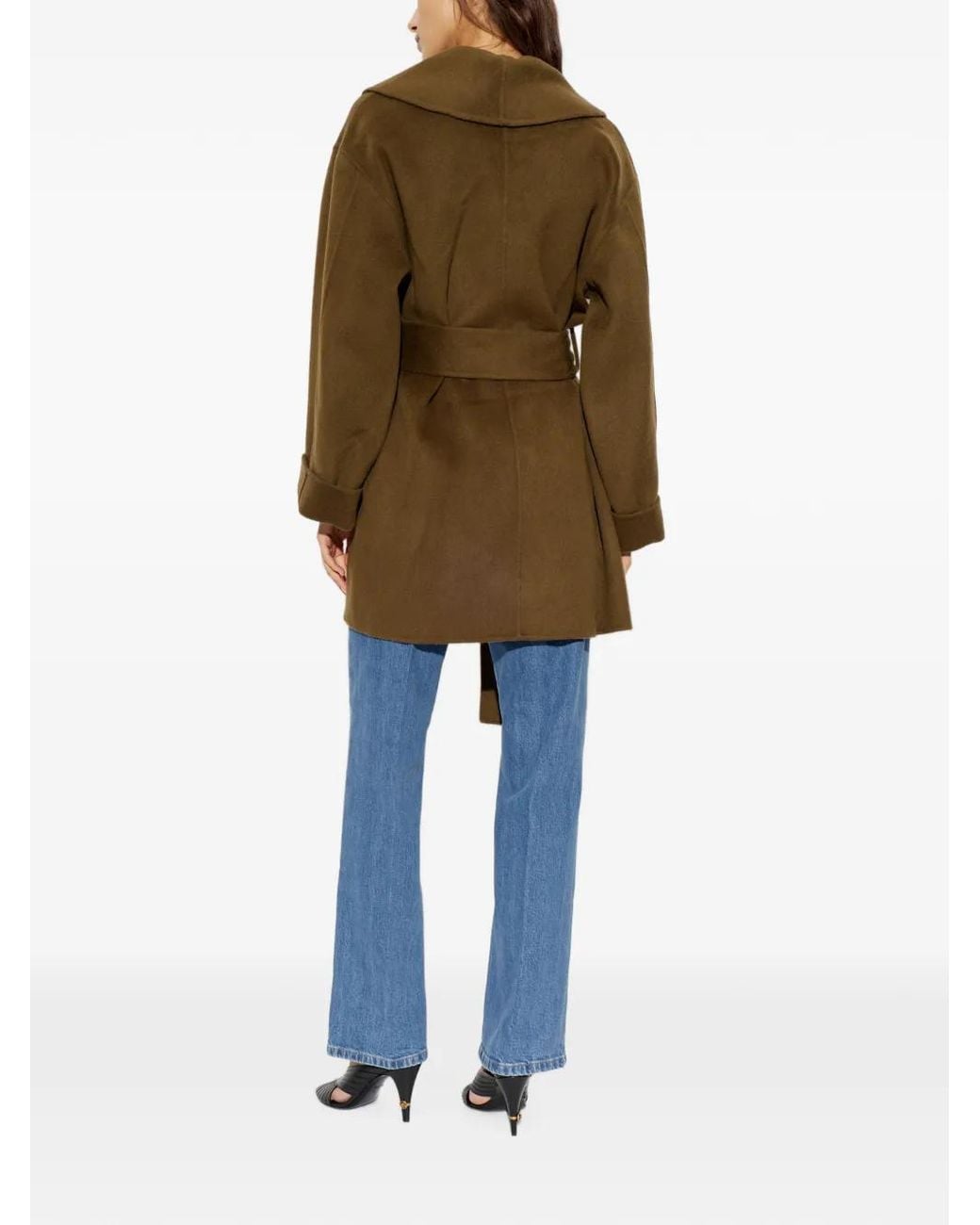 By Malene Birger Natural Trinelle Belted Wool Coat