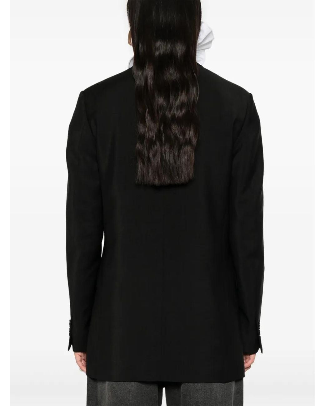 Loewe Black Double-Breasted Tailored Jackets