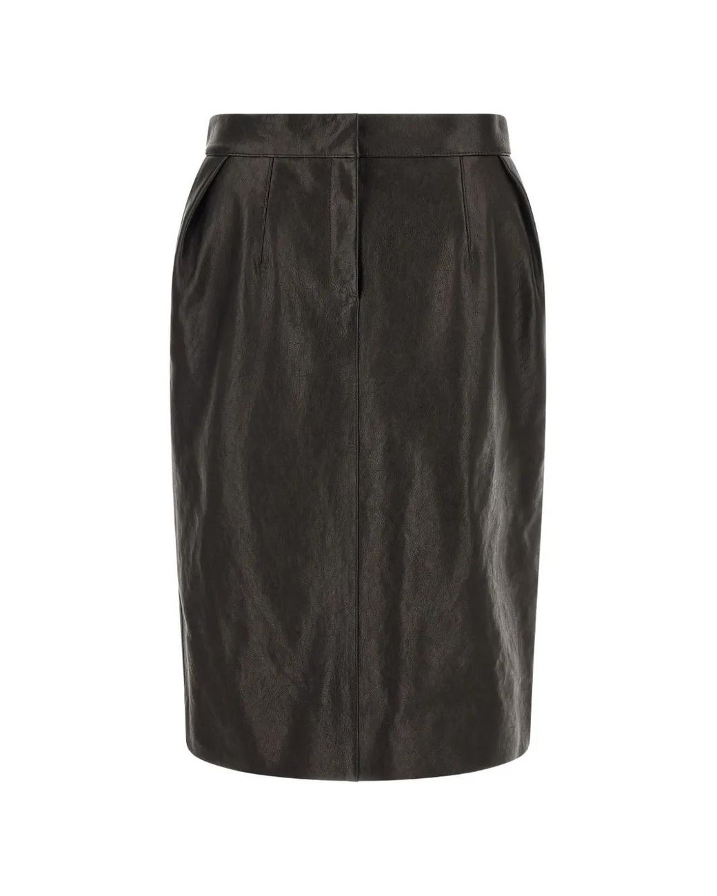 Magda Butrym Black Pleated Midi Skirt