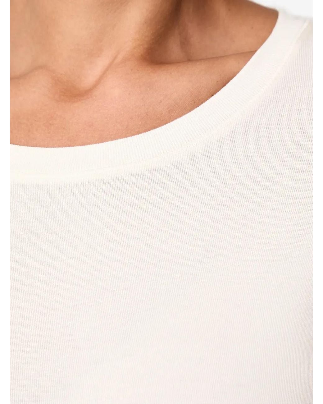 Mos Mosh White Mmmali Ribbed Long-Sleeve T-Shirt