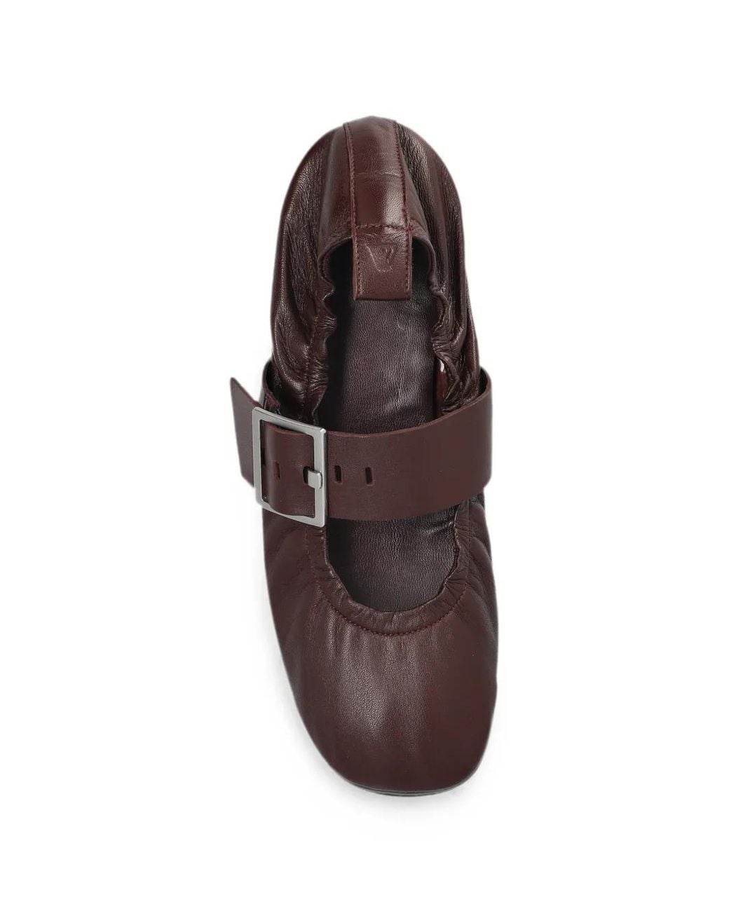 Alohas White Sarea Buckle-Strap Ballet Flats