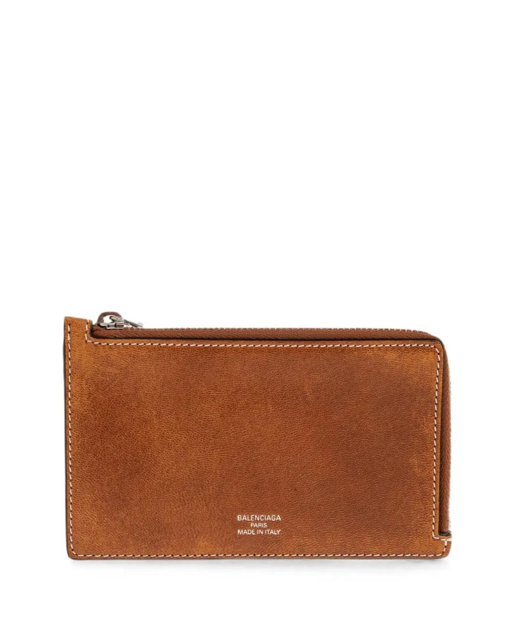 Balenciaga Brown Envelope Long Coin And Card Holder