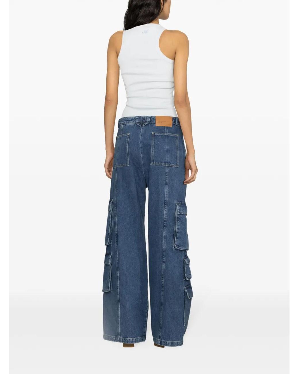 Axel Arigato Blue Roam Wide-Leg Cargo Jeans