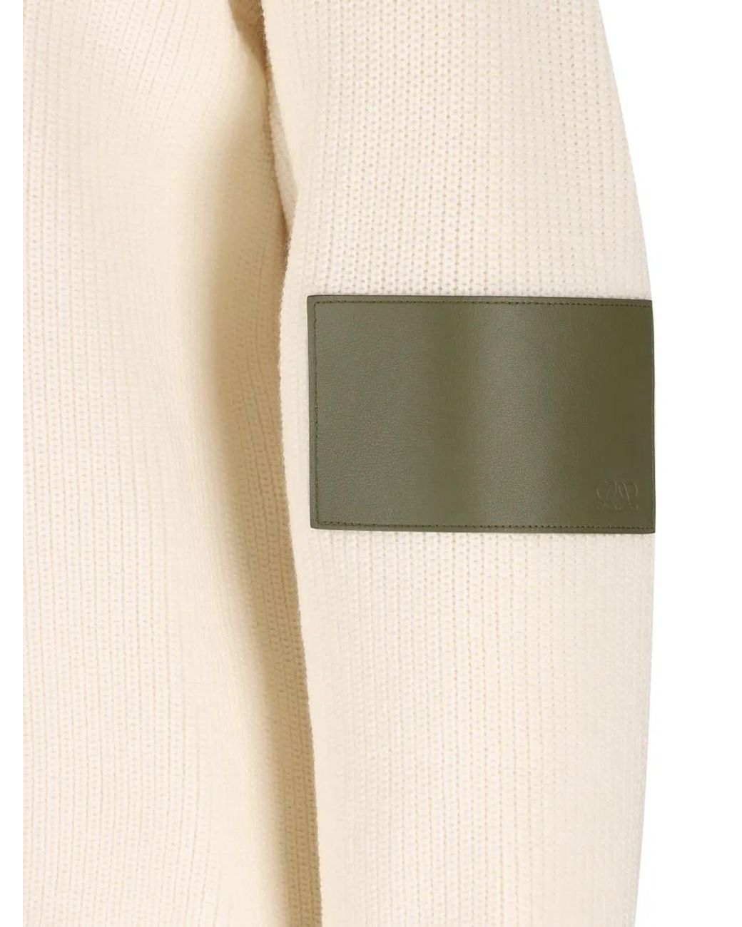 Loewe White Pullover Mit Kontrastdetails