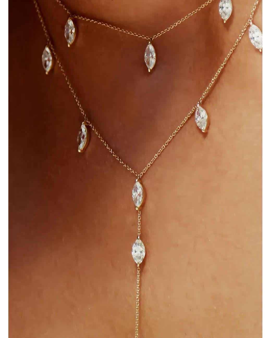 LOEV Metallic 14K Recycled Diamond Necklace