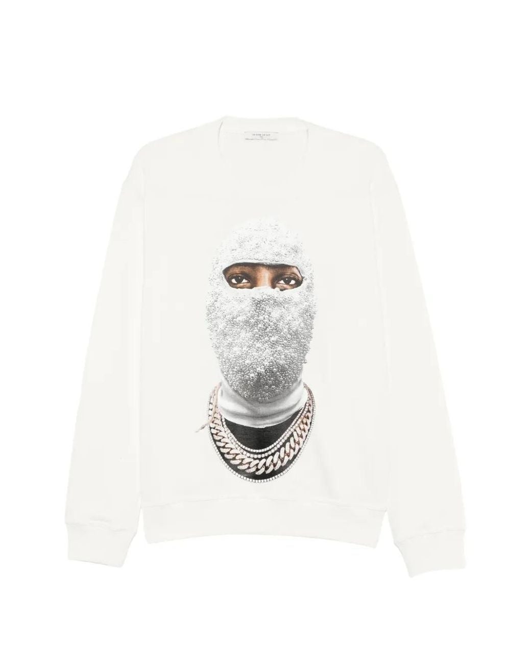 Ih Nom Uh Nit White Mask Future Graphic-Print Sweatshirt for men