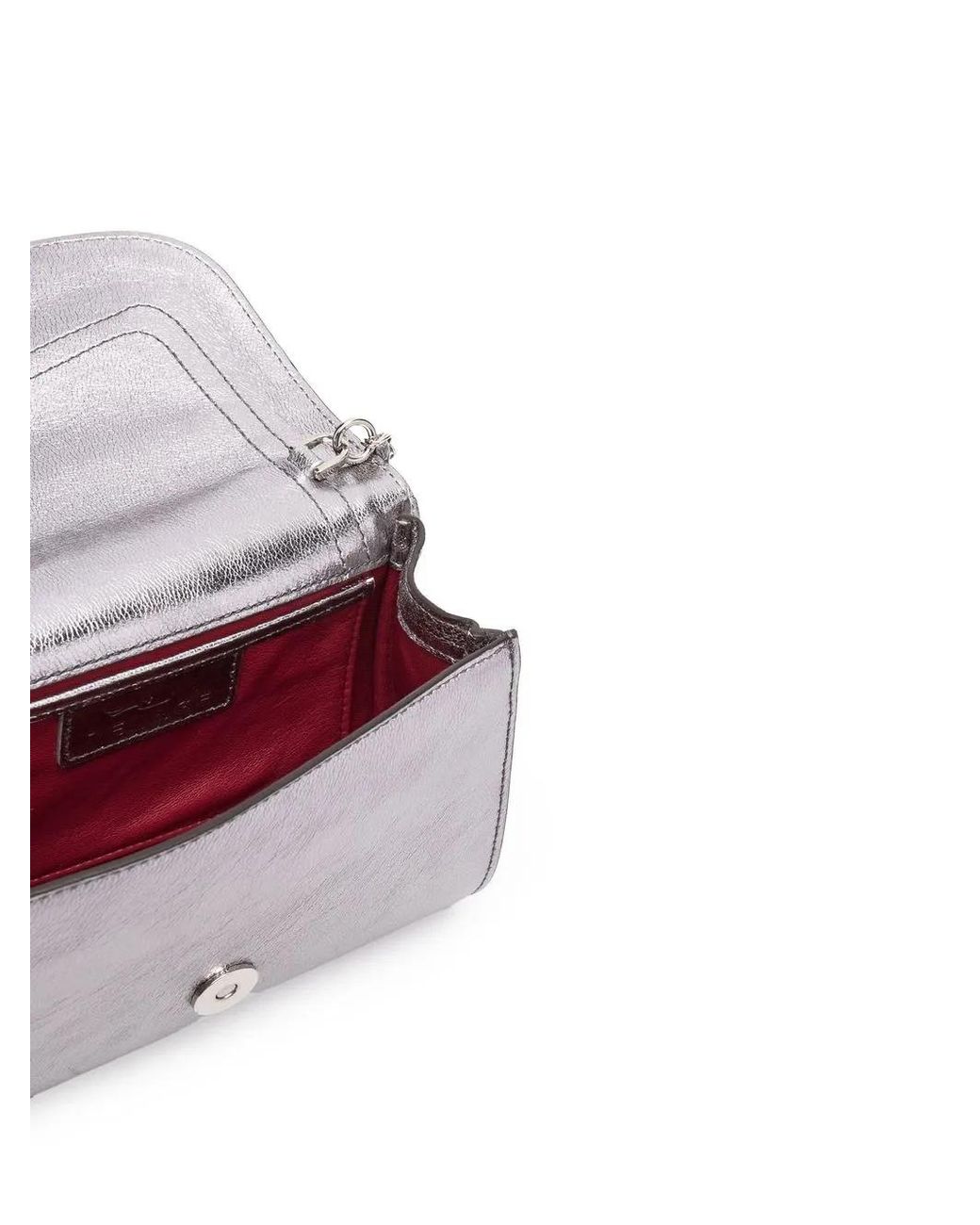Delage Gray Jeanne Metallic Cross-Body Bag