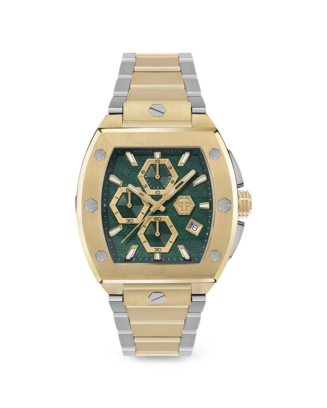Philipp Plein Metallic Hexagon Phantom Chrono 44Mm Watch for men
