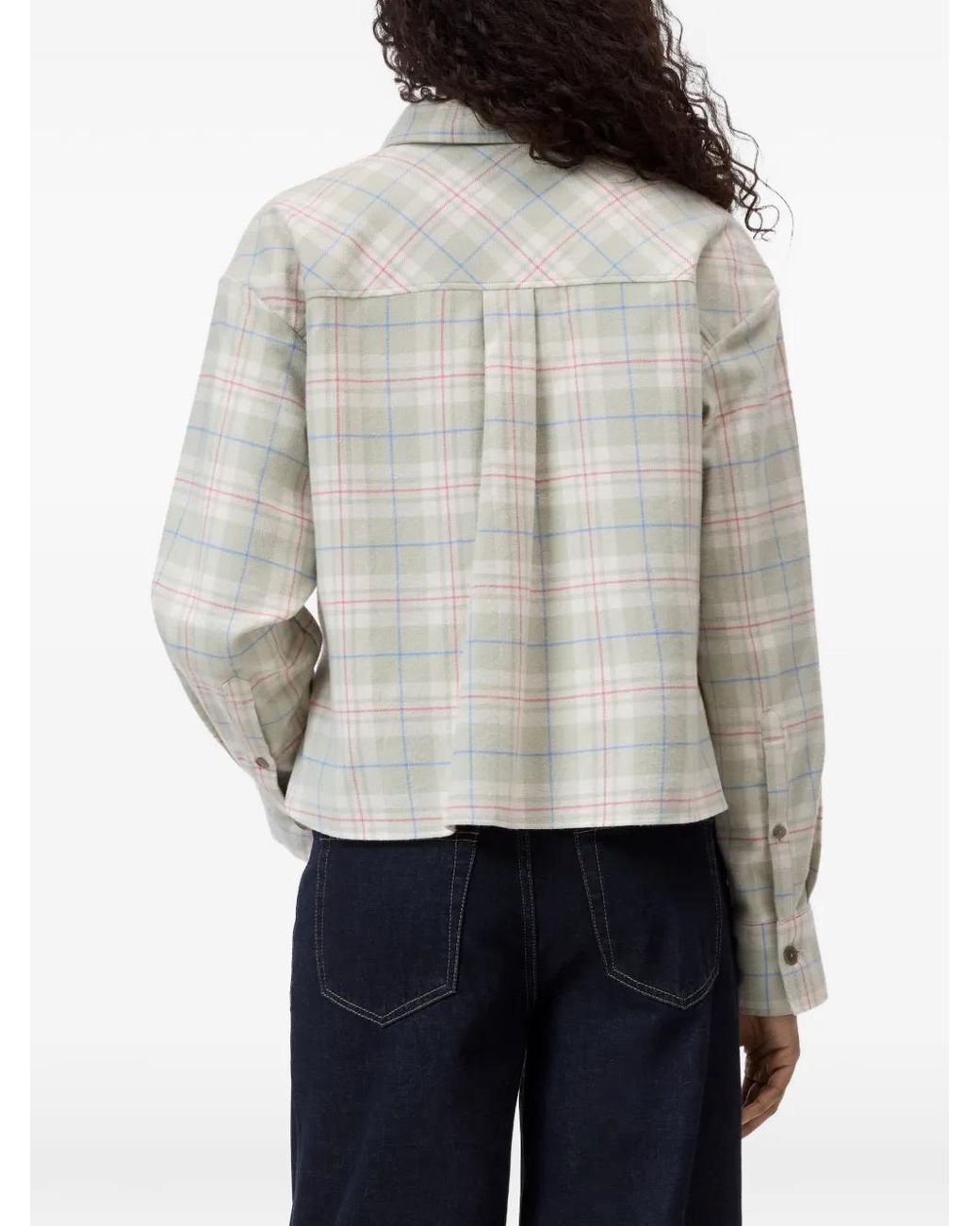 Closed White Check-Print Oversized Shirt
