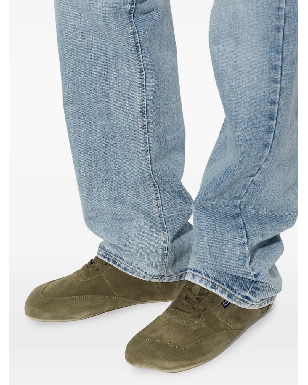 MM6 by Maison Margiela Green Suede Sneakers for men