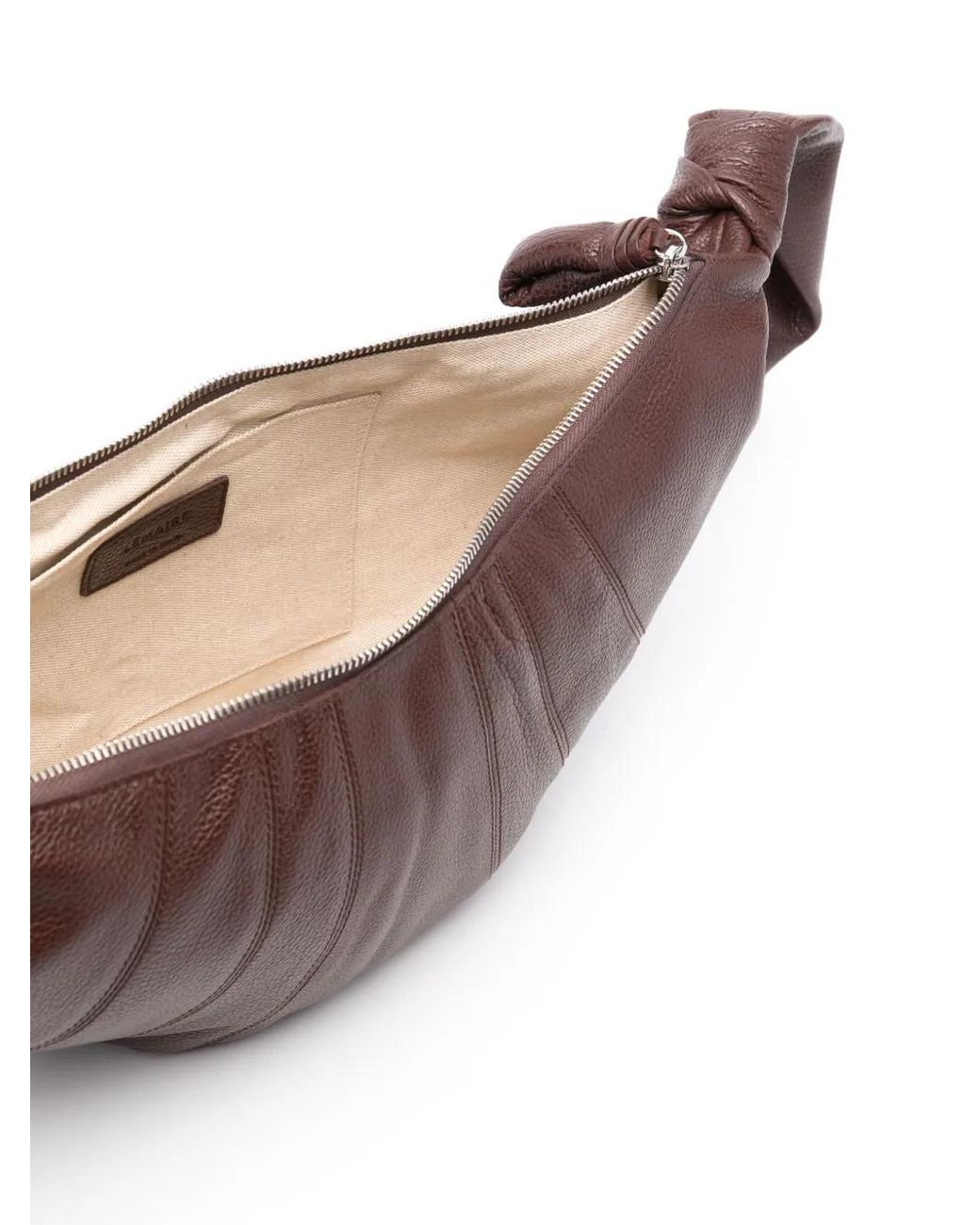 Lemaire Brown Small Leather Marcie Shoulder Bag