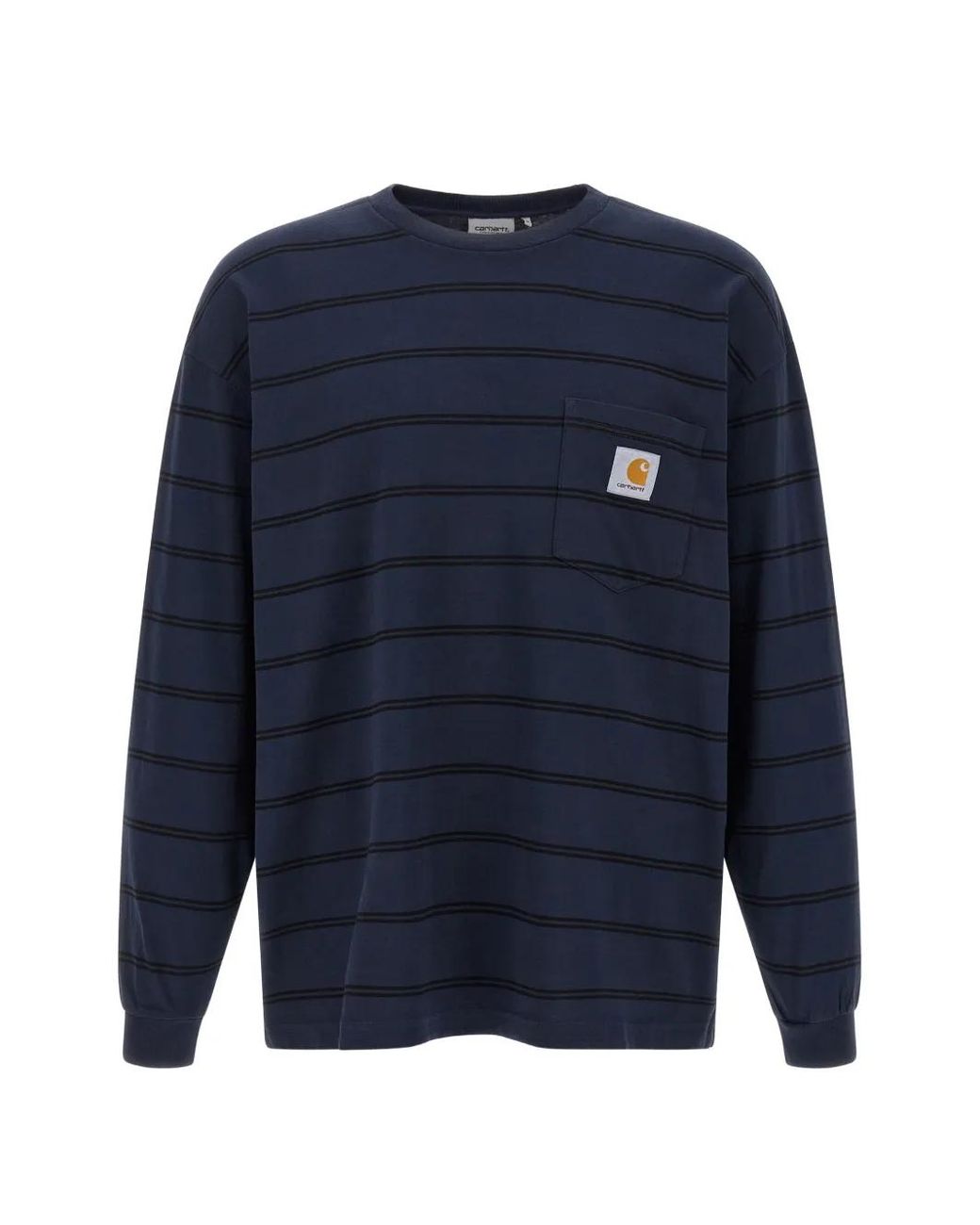 Carhartt Blue L/S Cardona Pocket T-Shirt for men