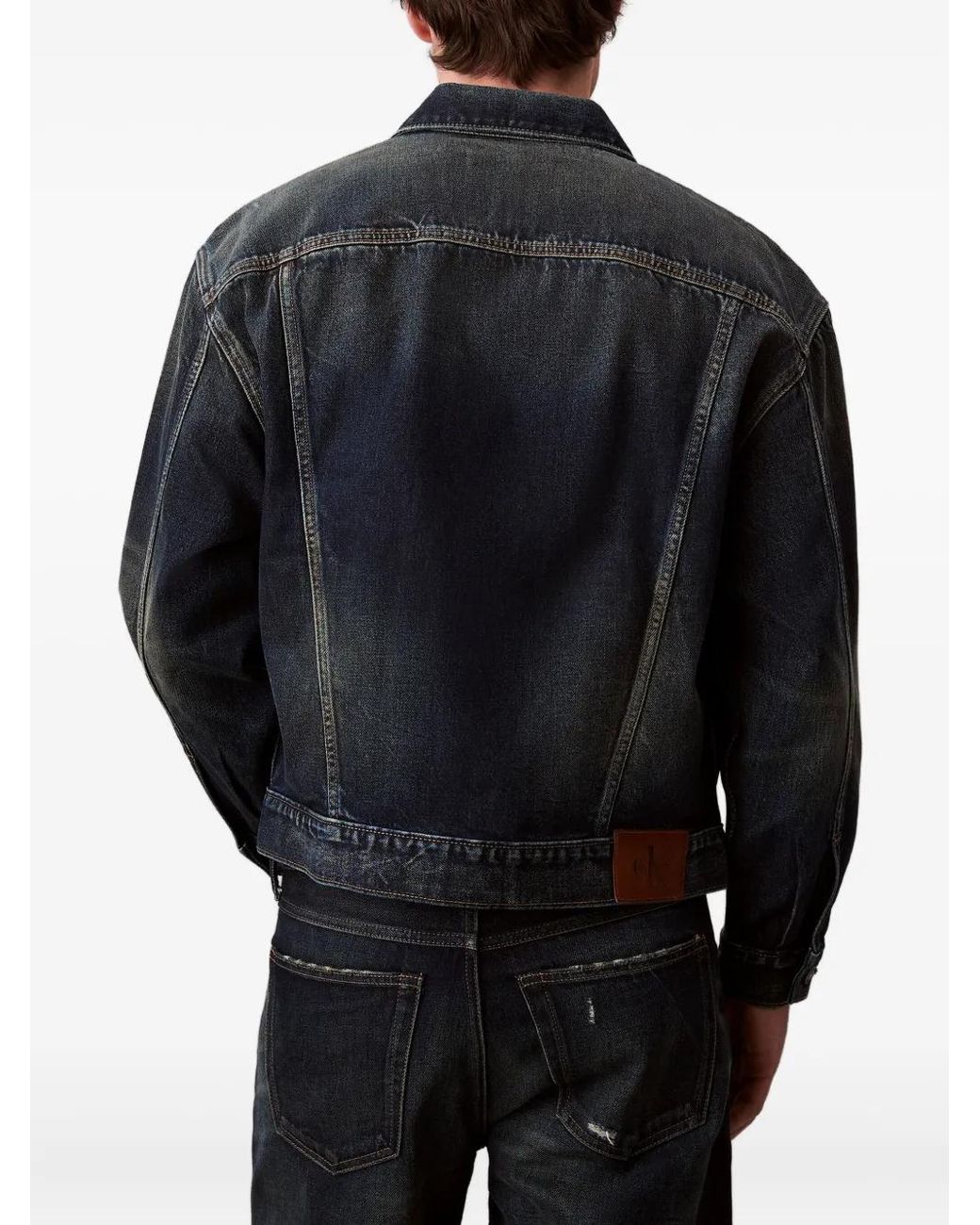 Calvin Klein Black Buttoned Jacket for men