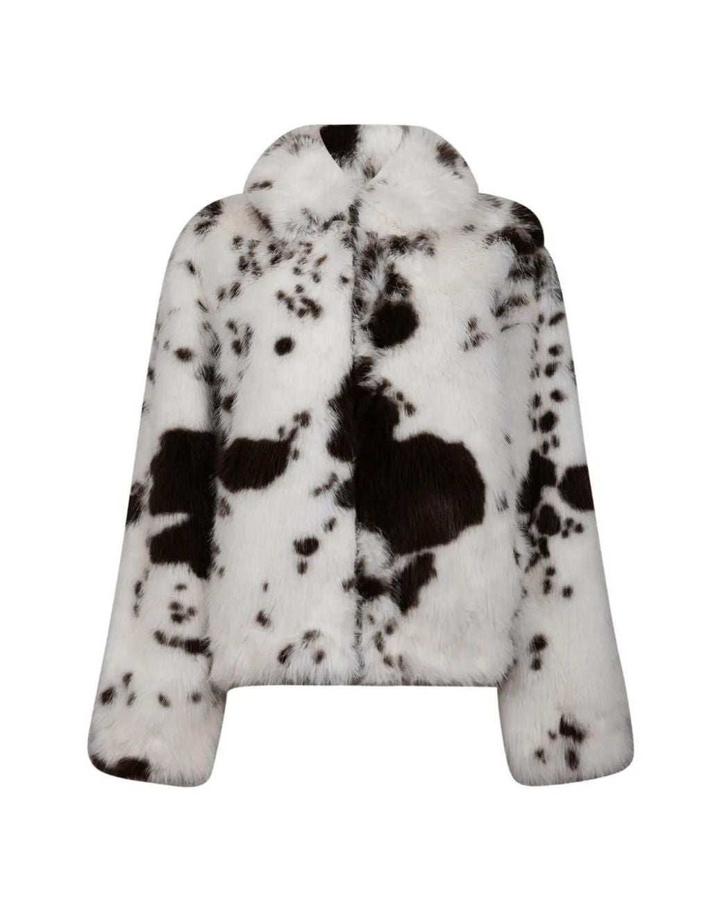Mc2 Saint Barth White Cow-Print Jacket