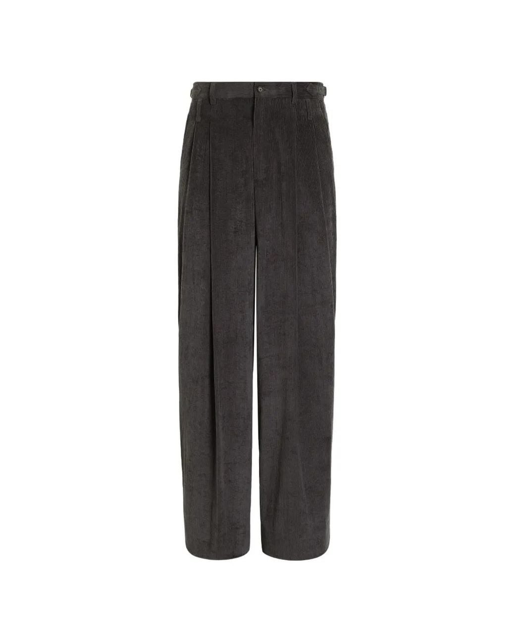 Dolce & Gabbana Black Pantalon En Velours for men