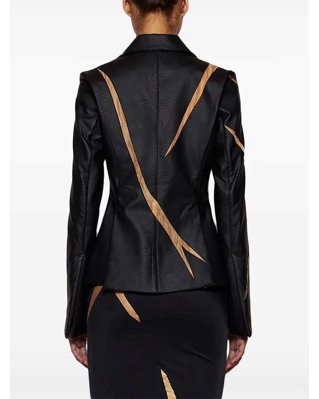 DI PETSA Black Broken Cracked Blazer