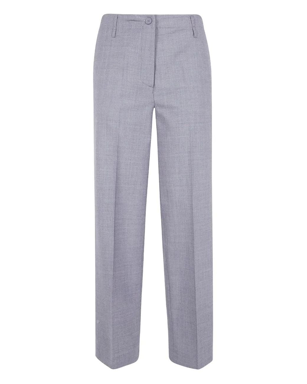 Semicouture Gray Shelby Pleated Trousers