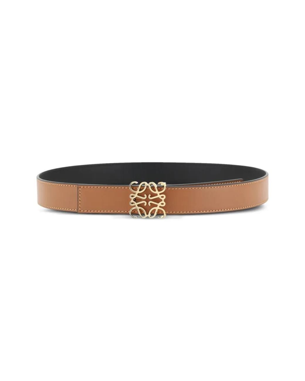Loewe Brown Reversible Anagram Belt