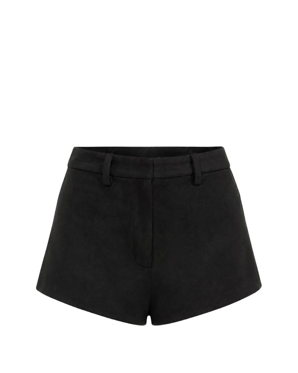 Bardot Black Belt-Loops Shorts