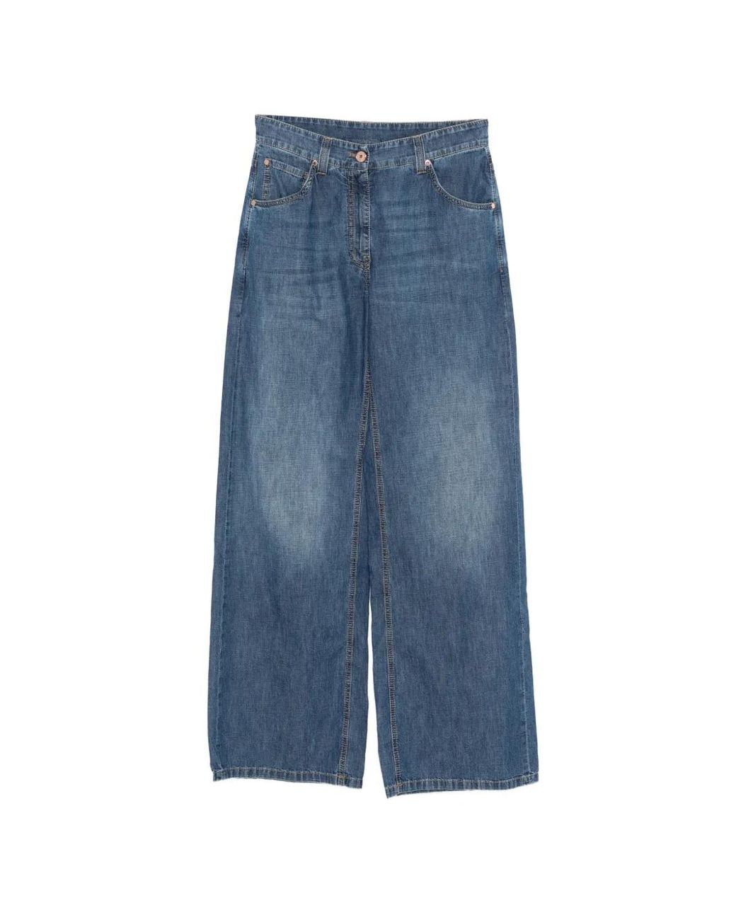 Brunello Cucinelli Blue Denim Cotton Jeans