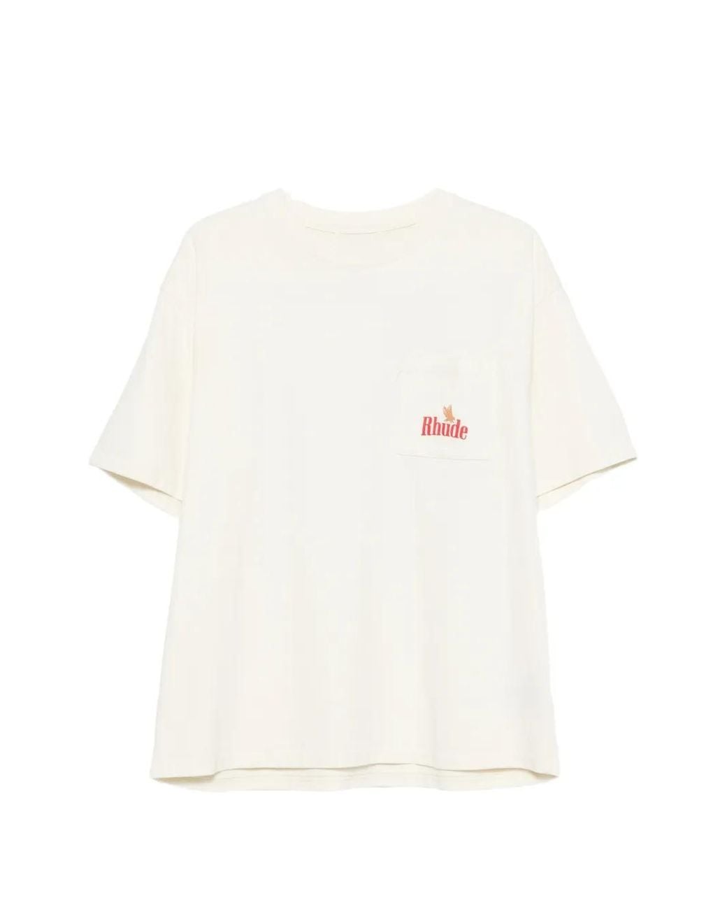 Rhude White American Spirit Pocket Tee for men