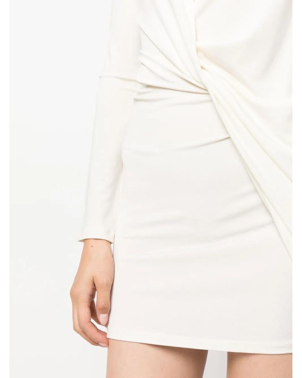 Jacquemus White La Robe Bahia Jersey Minidress