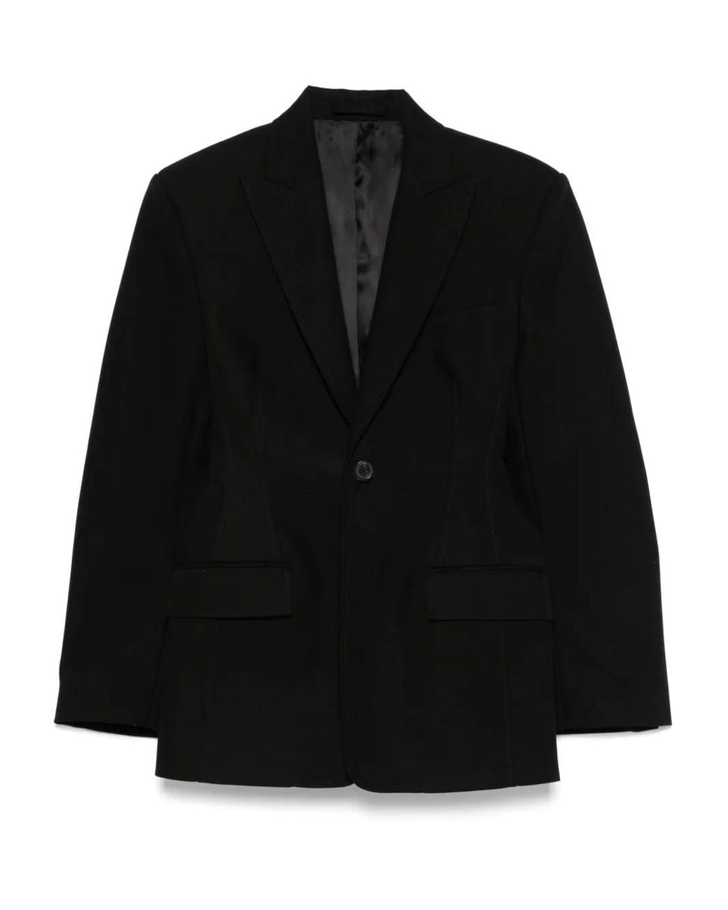 Wardrobe NYC Black Single-Breasted Blazer