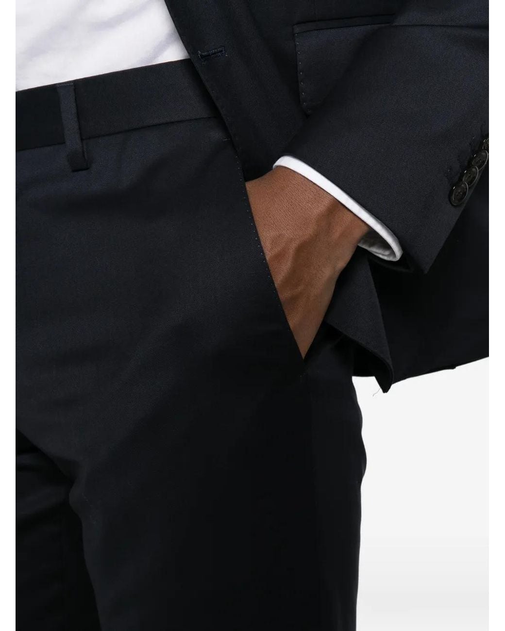Lardini Blue Single-Breasted Wool Suit for men