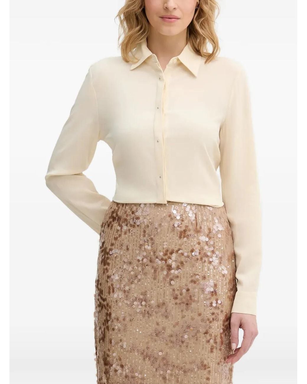 Benetton Blouse in het Natural