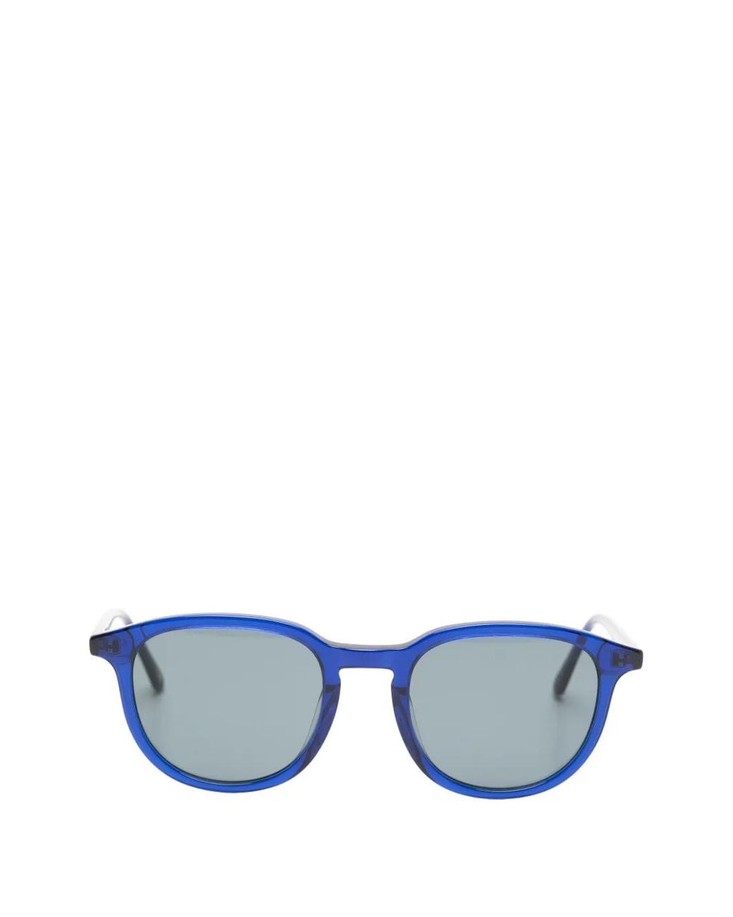 Benetton Blue Round-Frame Sunglasses