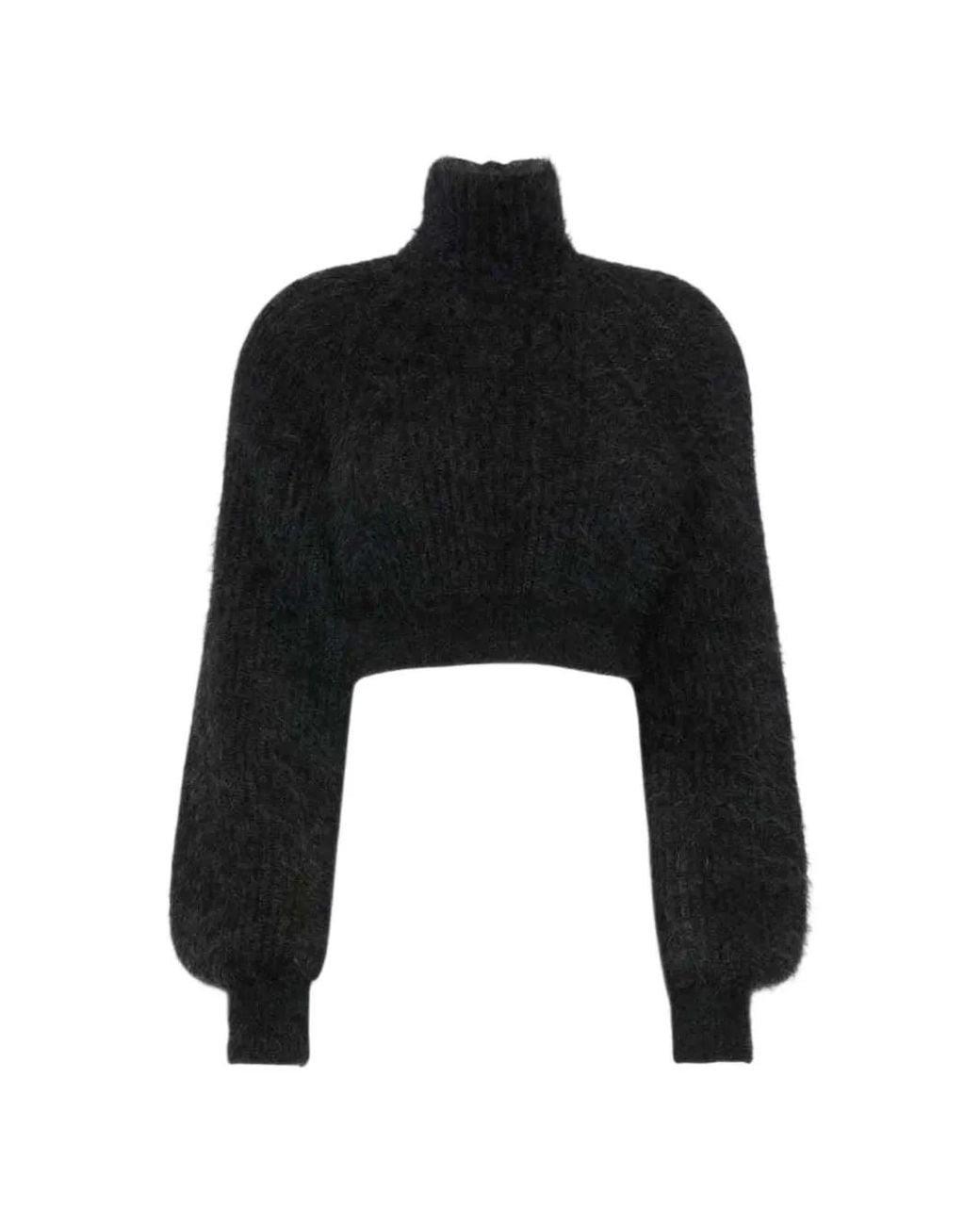 Max Mara Black Mélange Mohair Yarn Jumper