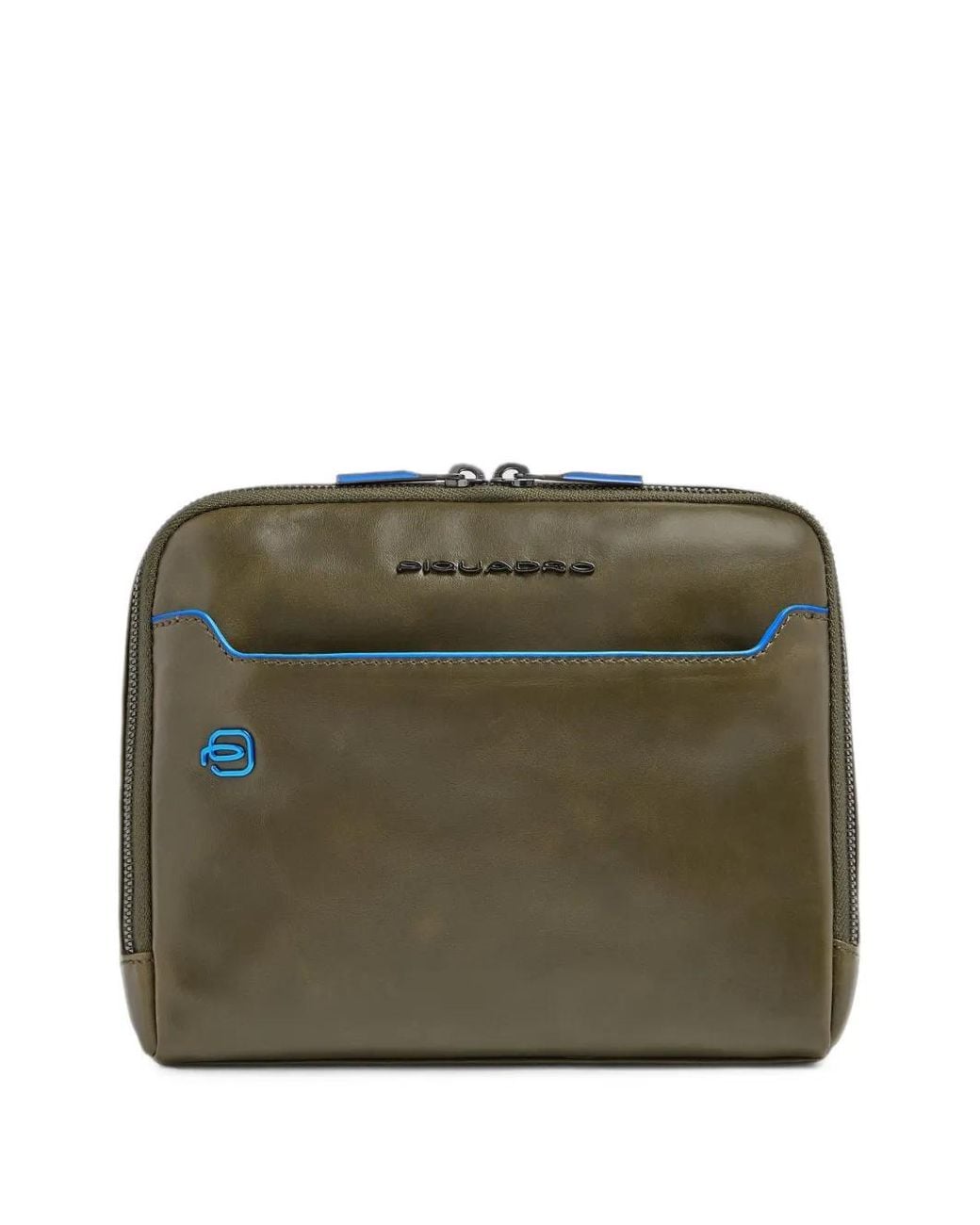 Piquadro Green Logo-Plaque Crossbody Bag