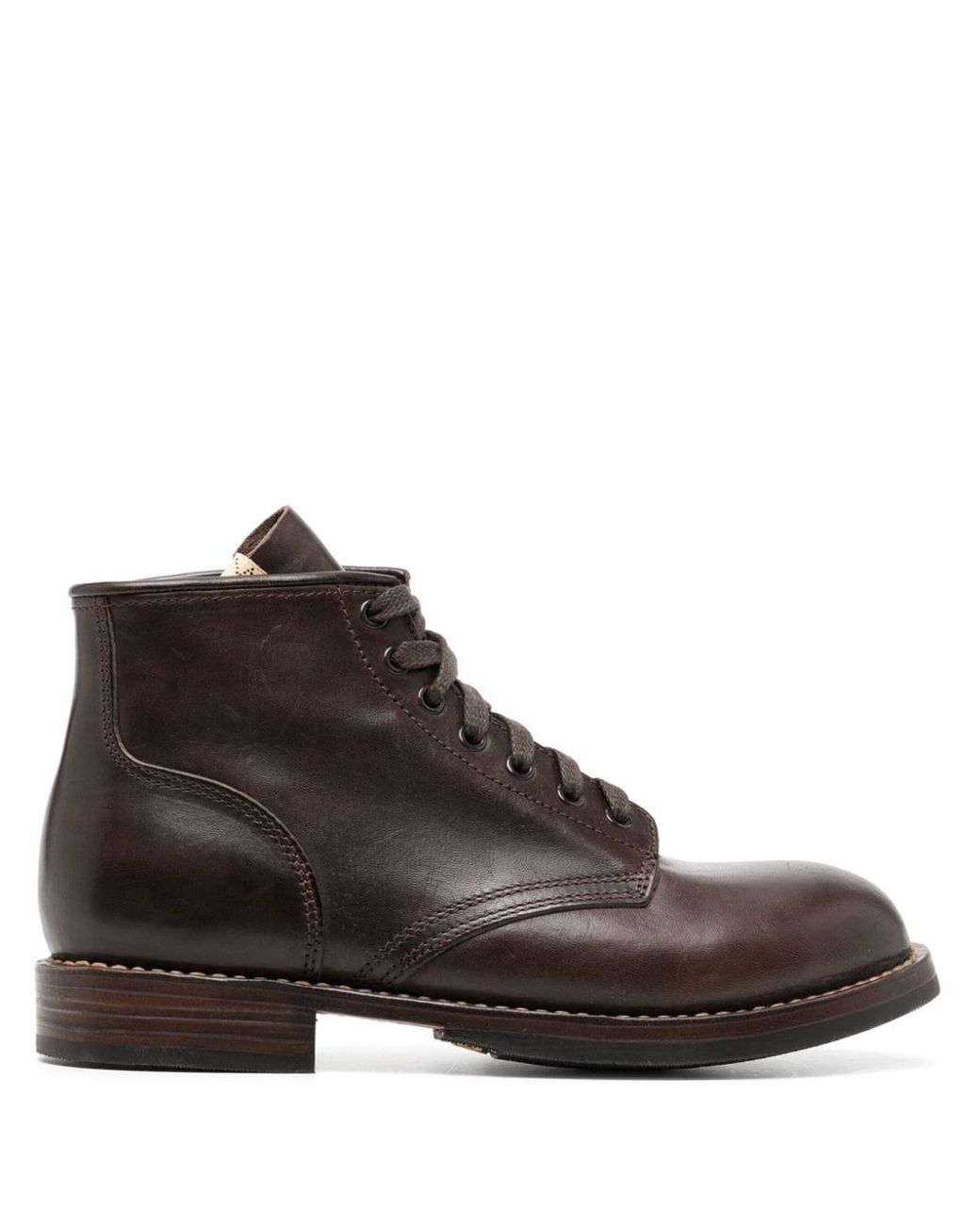 Visvim Brigadier Leather Boots in Brown for Men | Lyst