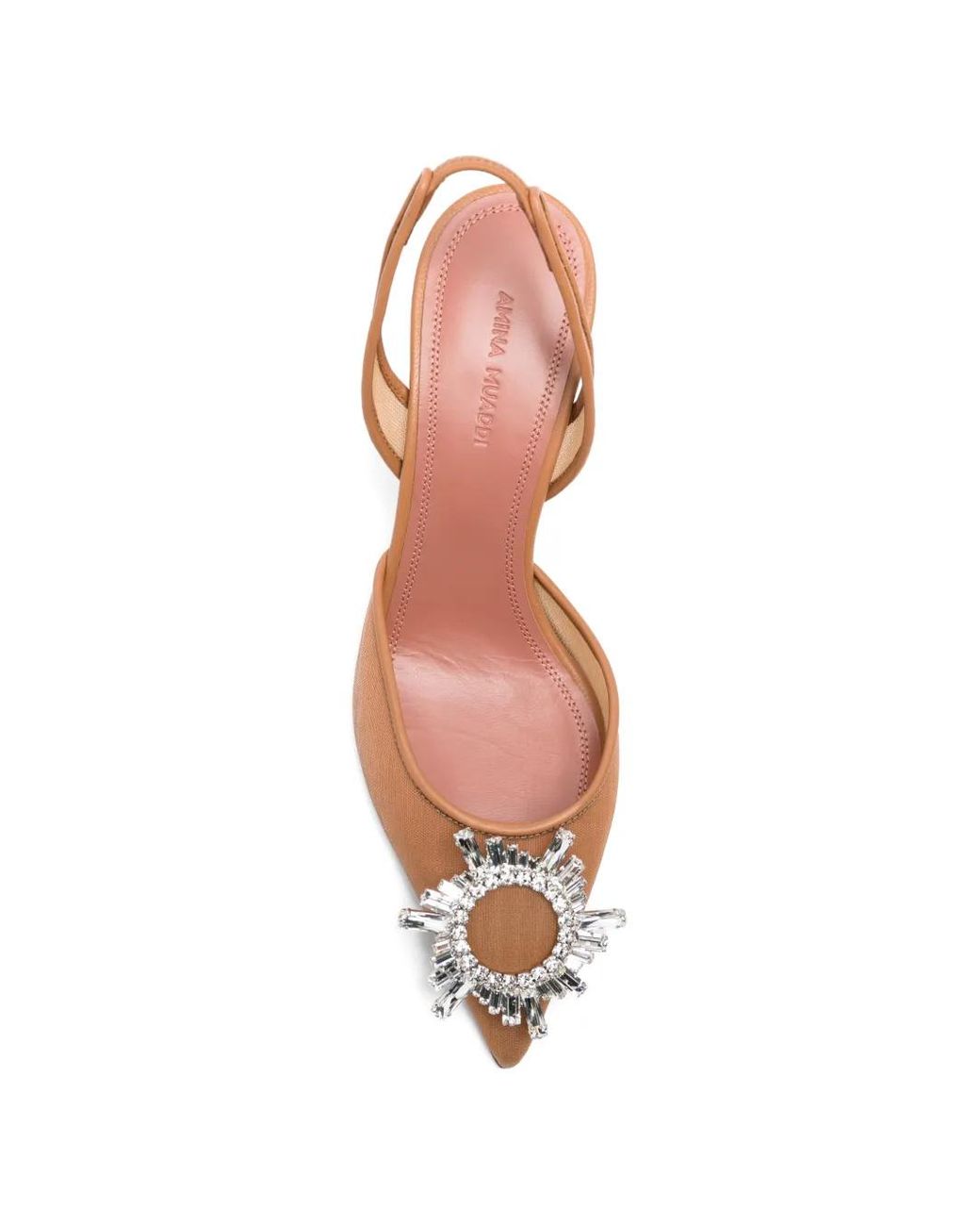 AMINA MUADDI Natural Begum Embellishment Pumps