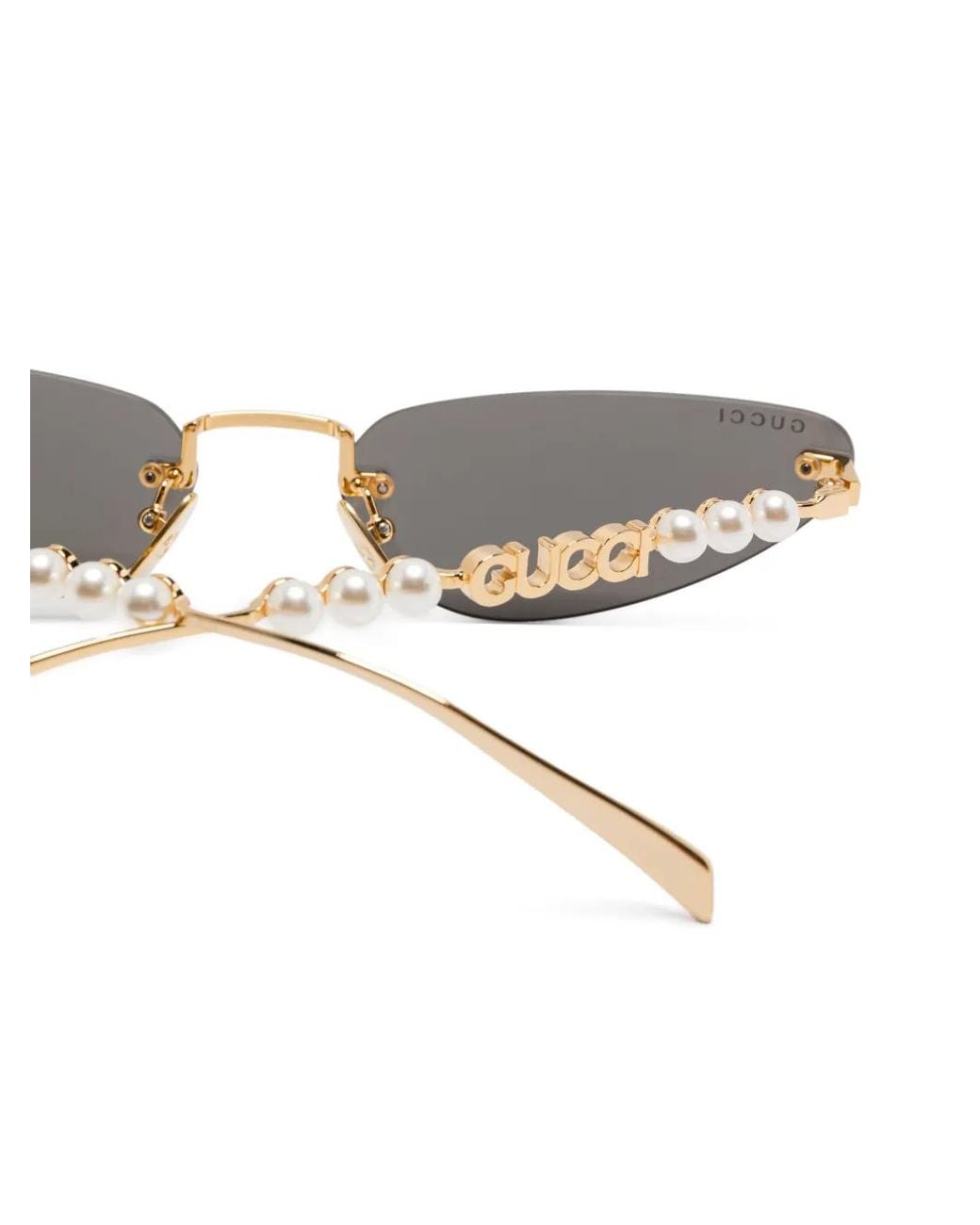 Gucci Gray Metal Sunglasses for men
