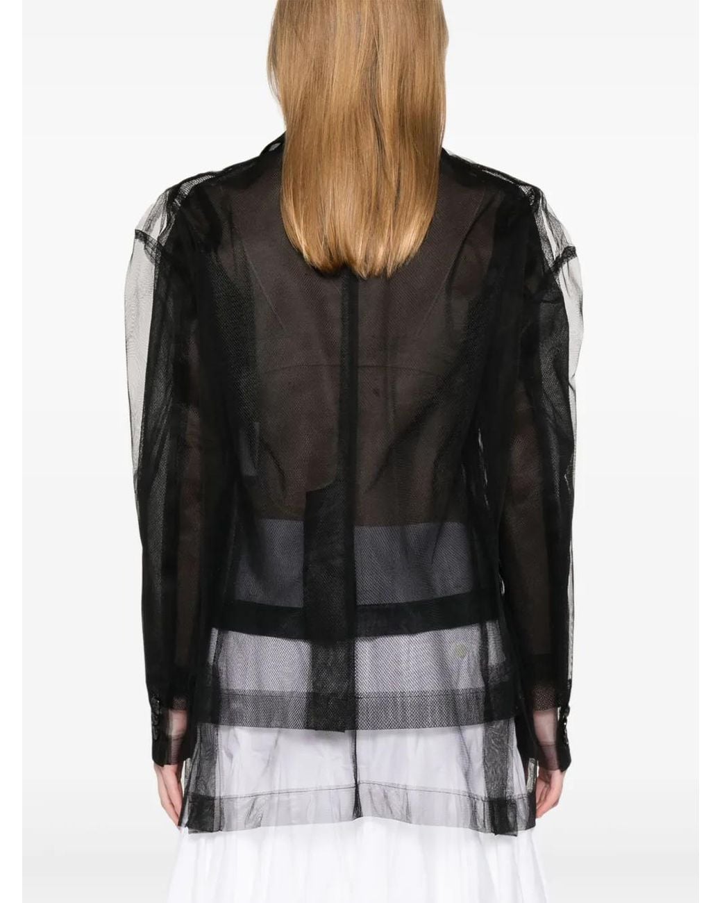 Comme des Garçons Black Tulle Jacket