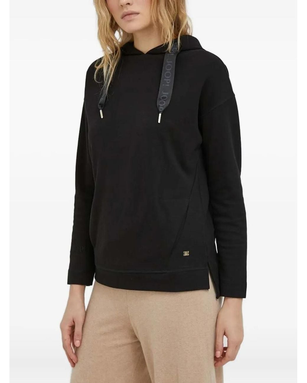 Joop! Black Side-Split Hooded Top