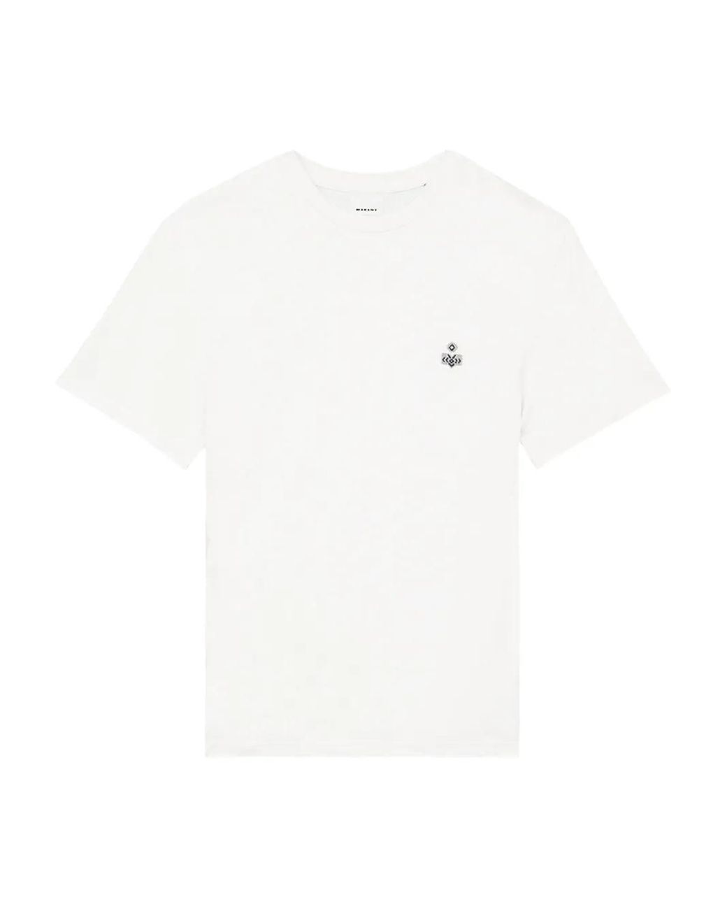 Isabel Marant White Embroidered T-Shirt for men