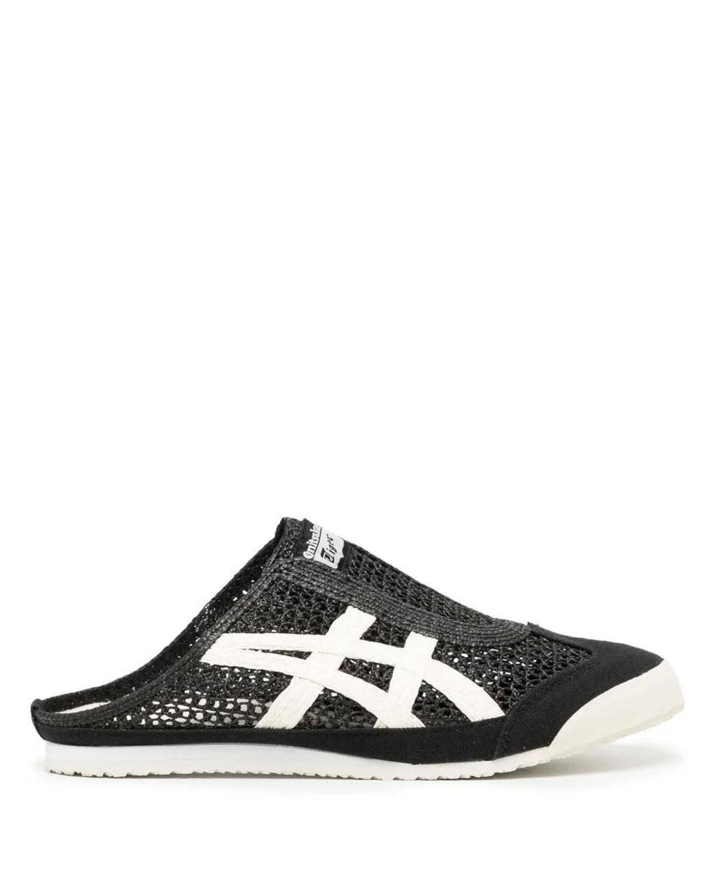 Onitsuka Tiger Black Mexico 66 Sabot Mesh Slippers