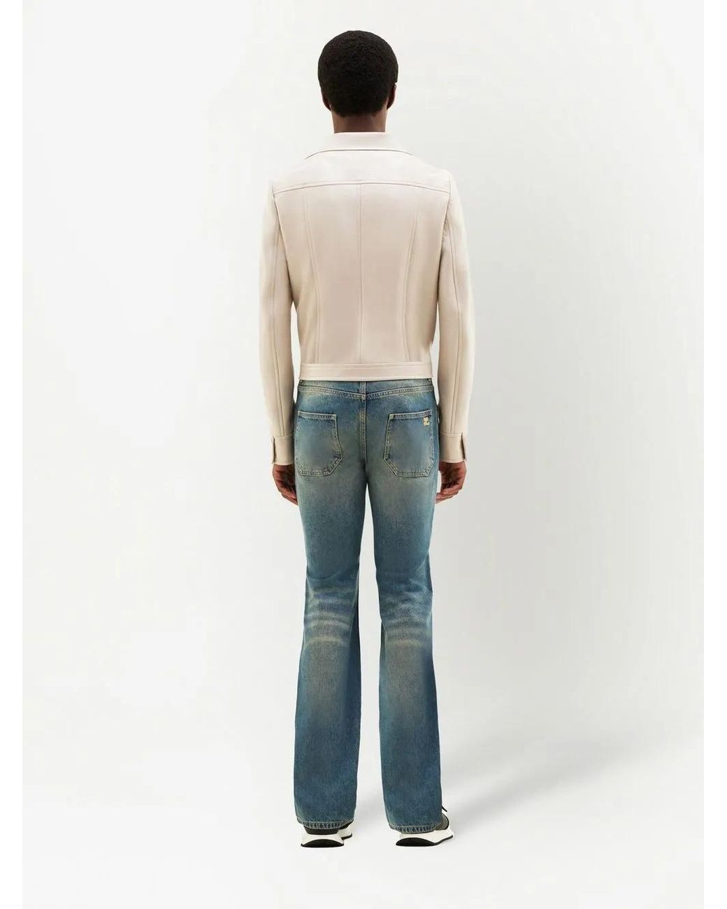 Courreges Natural Cropped Silk And Nylon Jacket for men