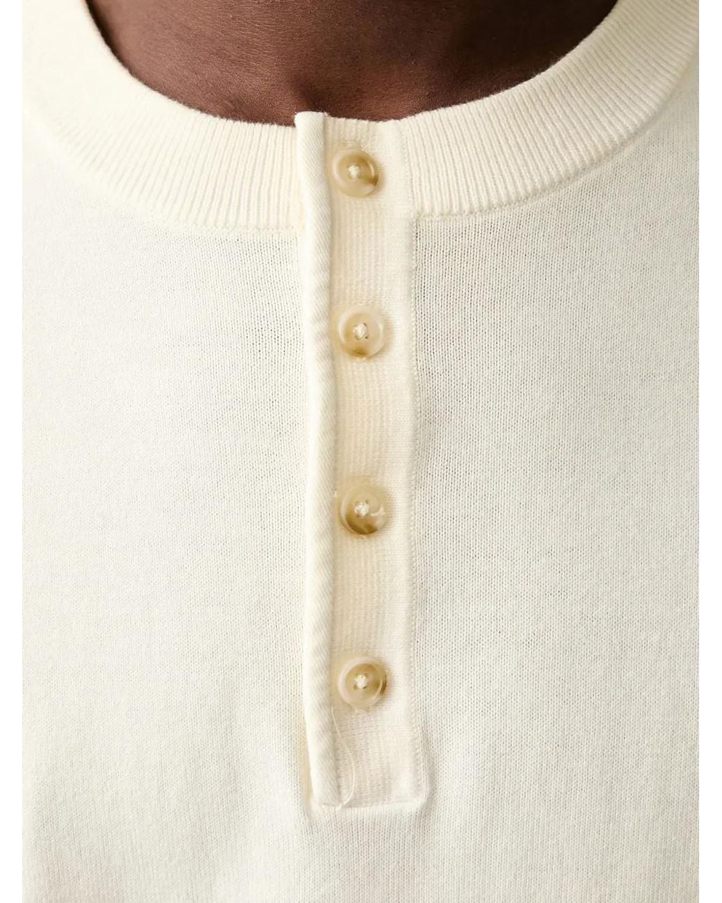 Rag & Bone Pullover Mit Kurzer Knopfleiste in White für Herren
