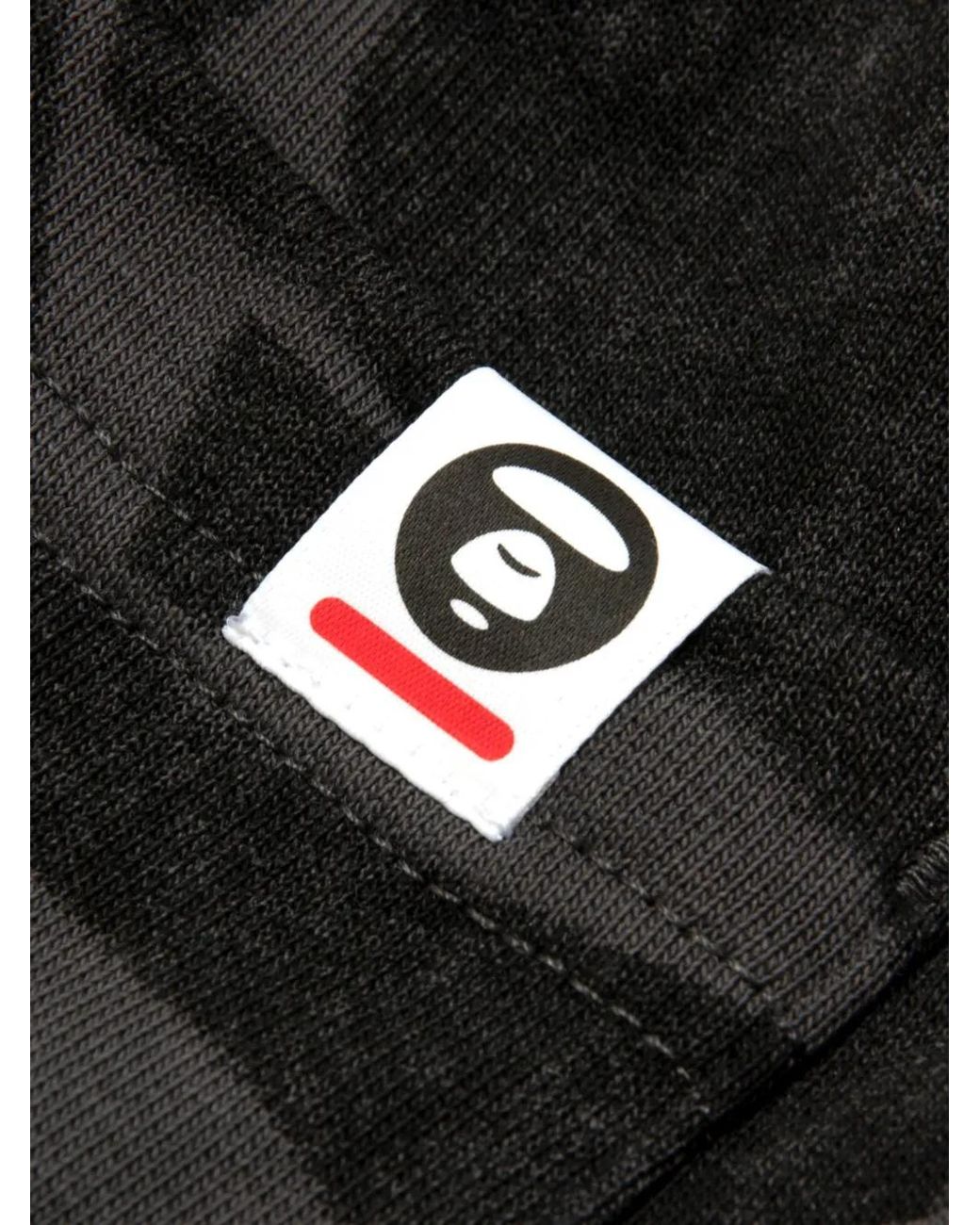 Aape By A Bathing Ape Black Camouflage Shorts for men