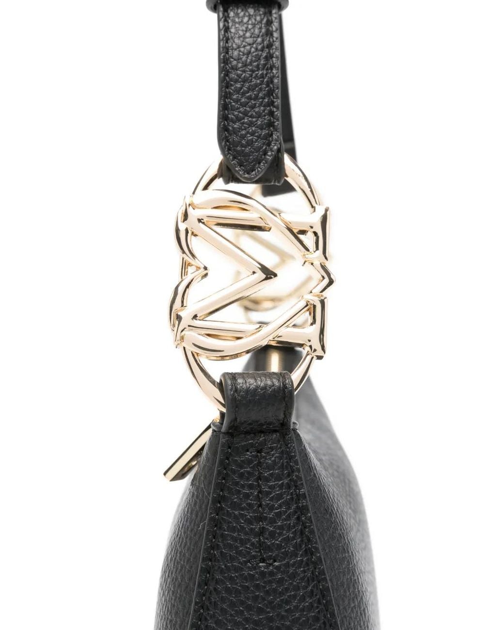 Love Moschino Black Logo-Lettering Shoulder Bag