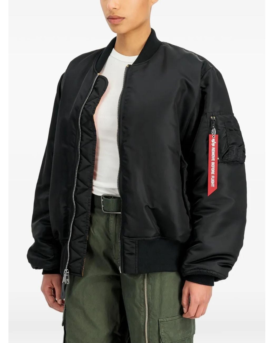 Alpha Industries Black Ma-1 Heritage Bomber Jacket
