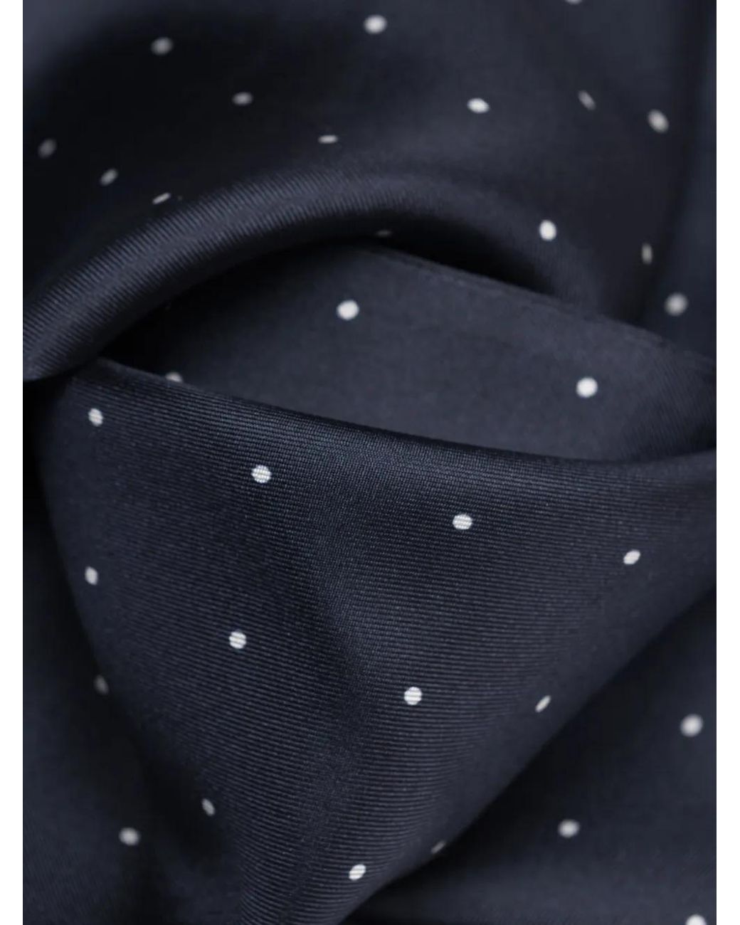 Elizabetta Blue Foulard En Soie À Pois
