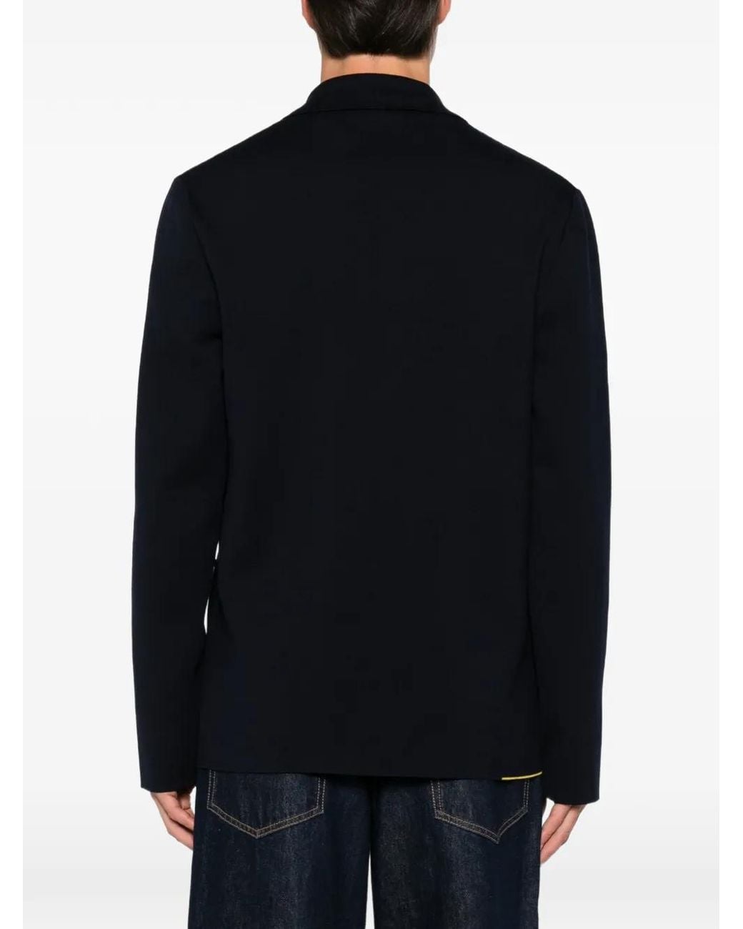 Fendi Black Logo-Strap Blazer for men