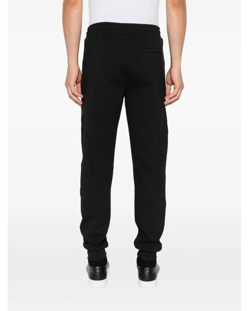 Karl Lagerfeld Black Logo-Detail Track Pants for men