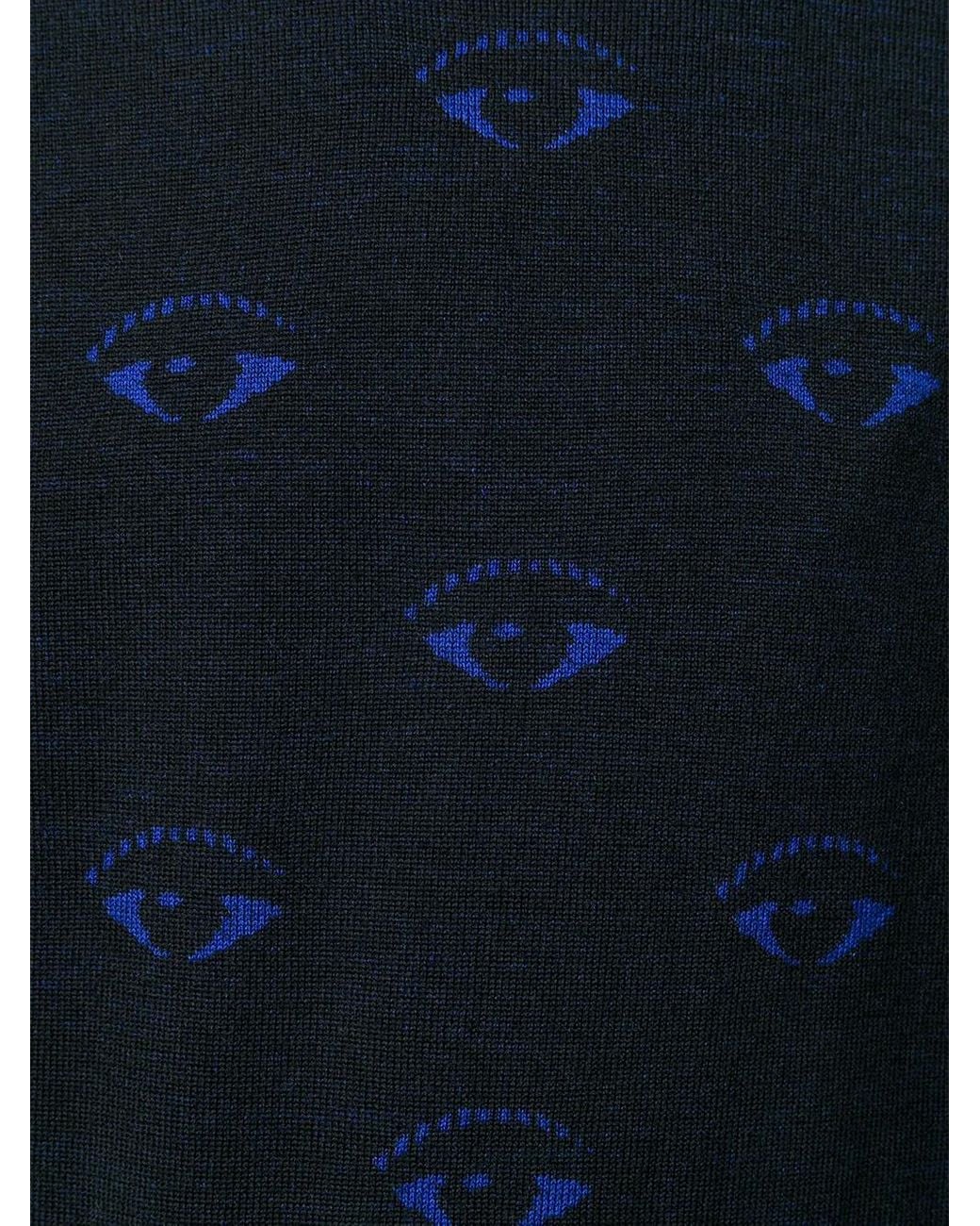 KENZO Blue Eye Pattern Jumper for men