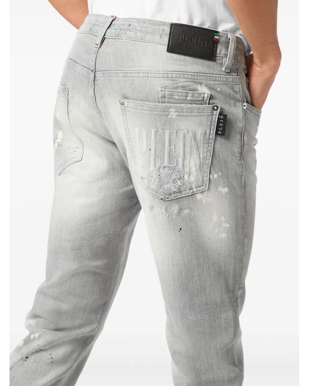 Philipp Plein Gray Racing Club Jeans for men